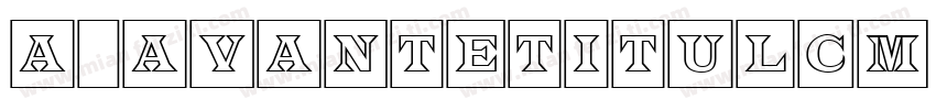 a_AvanteTitulCm Bold字体转换